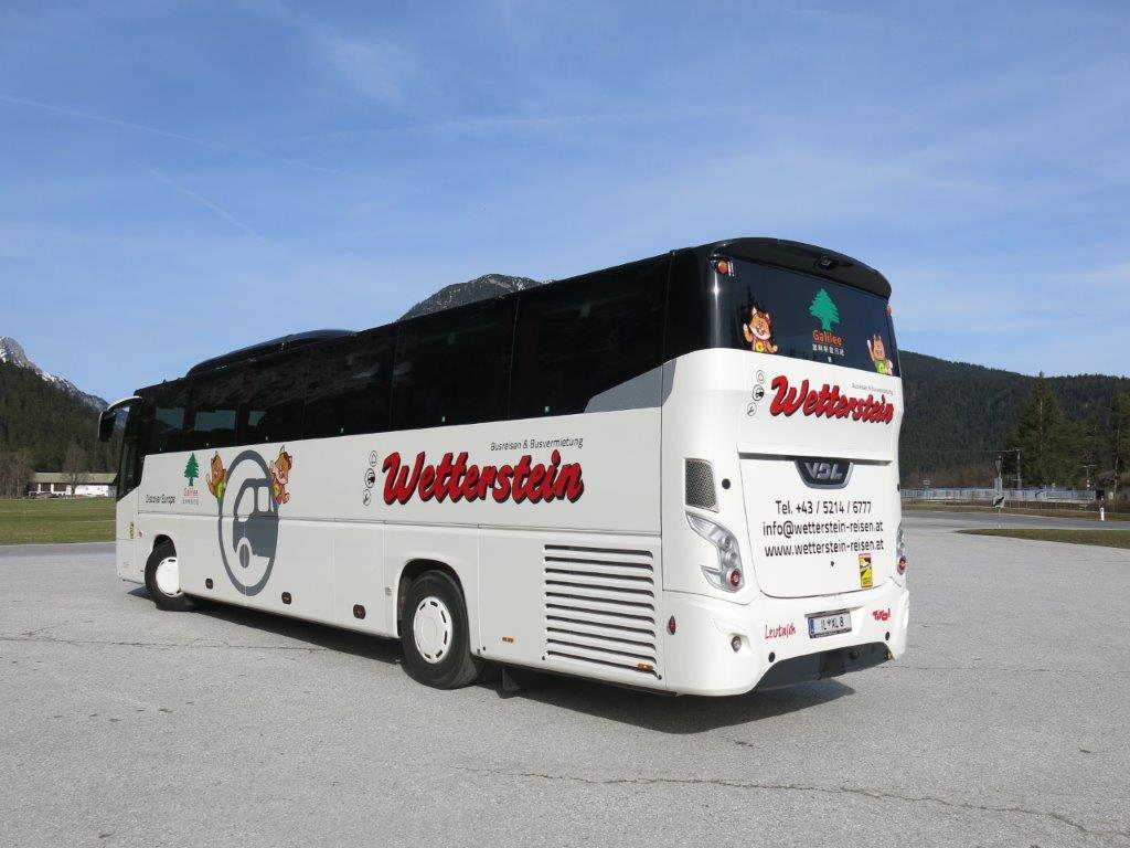 Reisebus von Wetterstein-Reisen im Einsatz